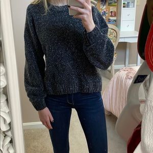 sparkly black/grey sweater